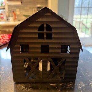 Barn with light up candle